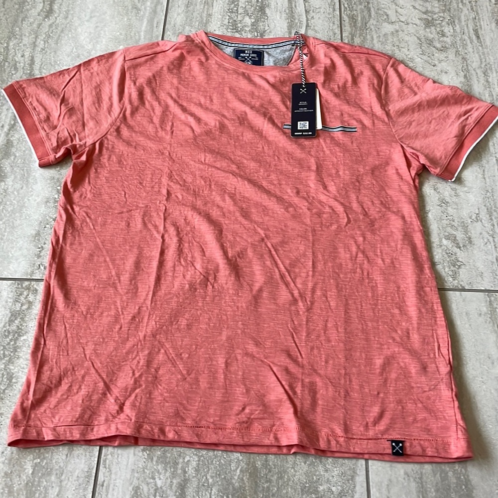 MBX Premium Goods orange crewneck short sleeves tee shirt for men Medium
